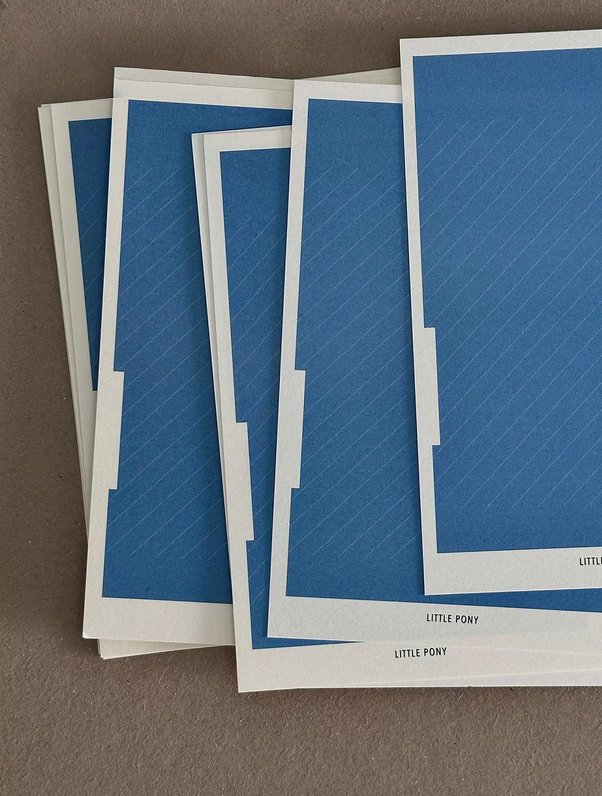 Little Pony [Blue] A7 Designer Memo Set of 5-Design Archive